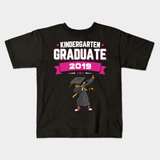 Dabbing Kindergarten Graduate Class Of 2019 Girls Kids T-Shirt